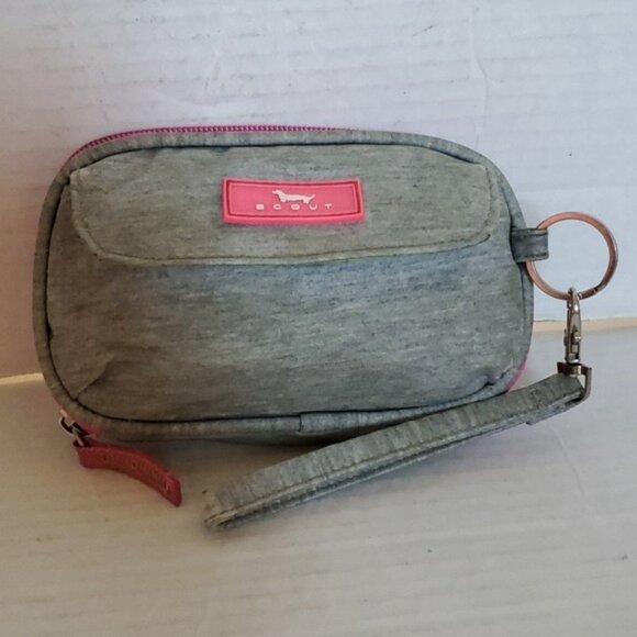 Scout Wallet Wristlet Clutch Bag Gray Pink Green Water Resistant WOMEN'S WOMAN'S - Picture 14 of 15